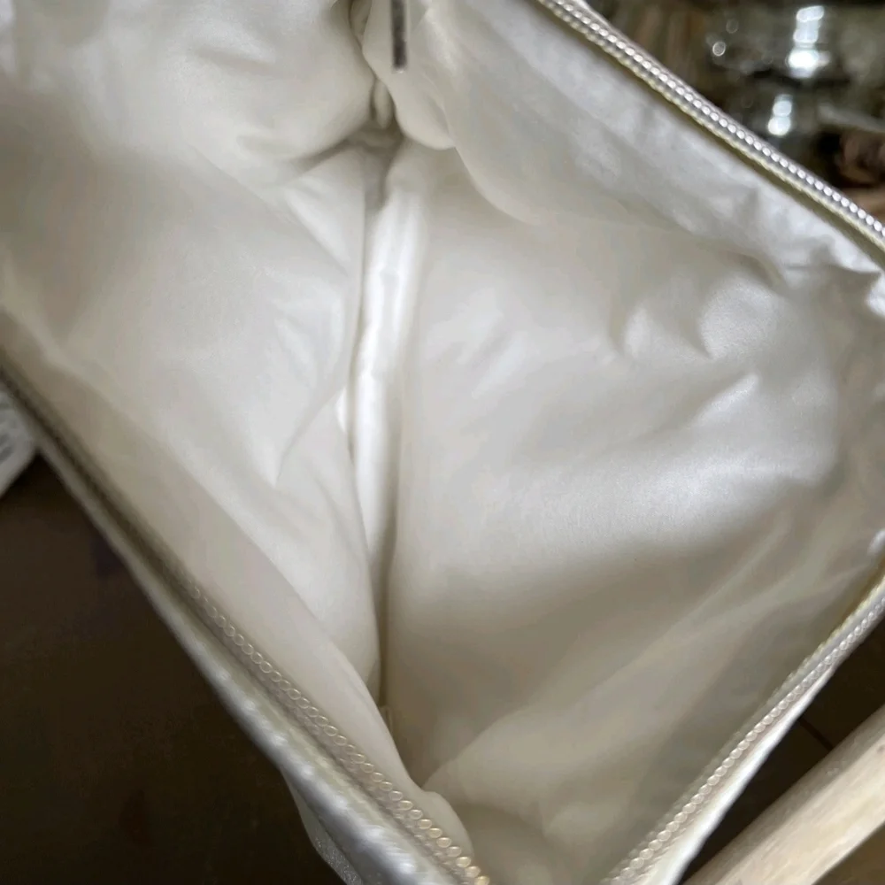 COCO Mademoiselle Satin Cosmetic Pouch - Ivory - Picture 10 of 10